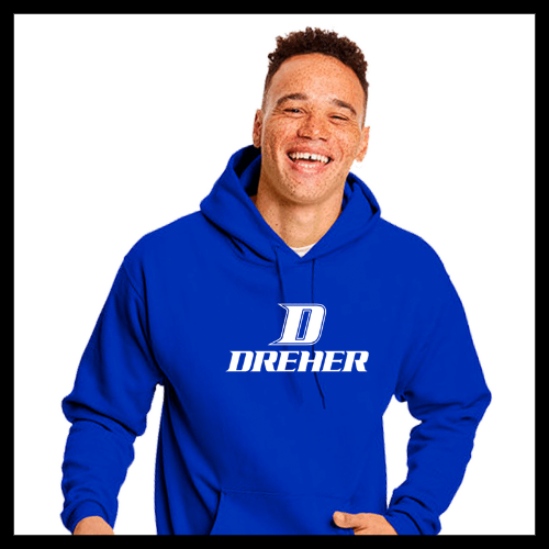 Blue Hoodie with "D-Dreher Solid"